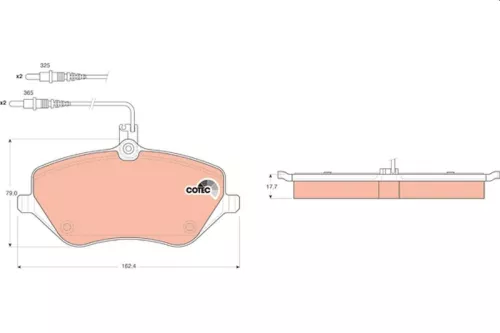 Bremsbelagsatz, Scheibenbremse