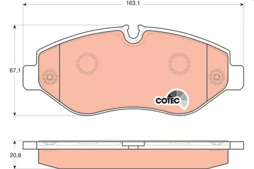 Bremsbelagsatz, Scheibenbremse