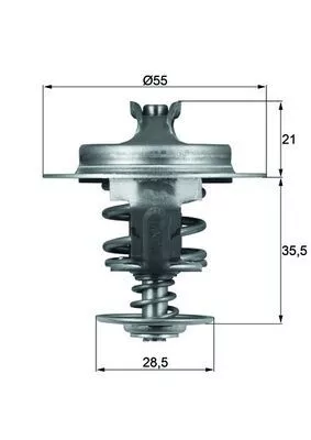Thermostat, Kühlmittel